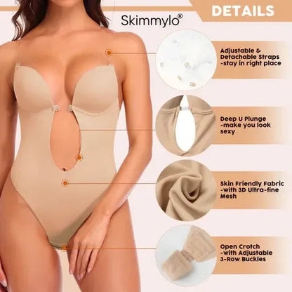 Backless Waist Reduction Bodysuit