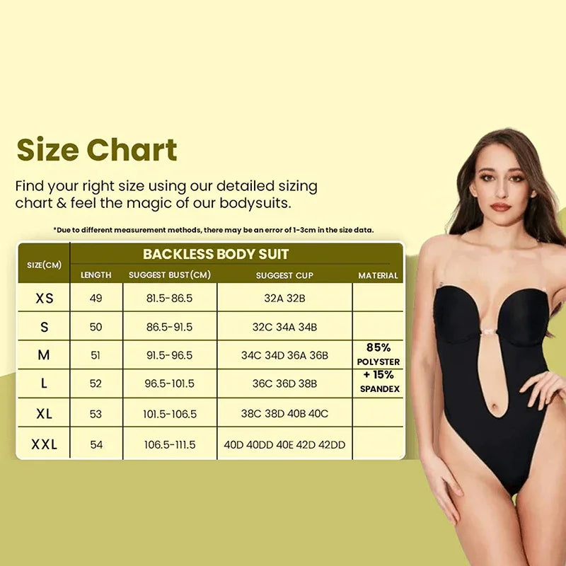 Backless Waist Reduction Bodysuit
